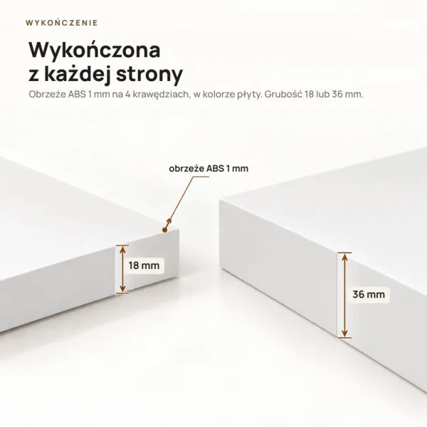 Półka wisząca - Biała