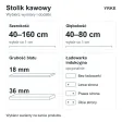 Stolik kawowy - Biały