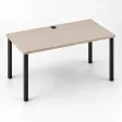 Biurko komputerowe Iron - Cappuccino