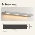 Półka wisząca LED - Szara