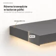 Półka wisząca LED - Grafit