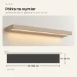 Półka wisząca LED - Cappuccino