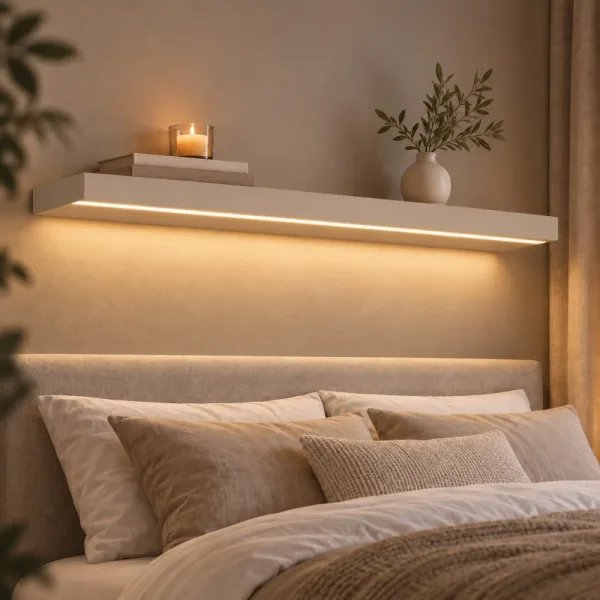 Półka wisząca LED - Cappuccino