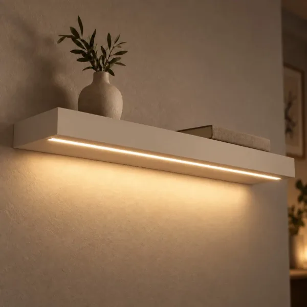 Półka wisząca LED - Cappuccino