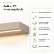 Półka wisząca LED - Cappuccino
