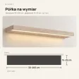 Półka wisząca LED - Dąb Sonoma