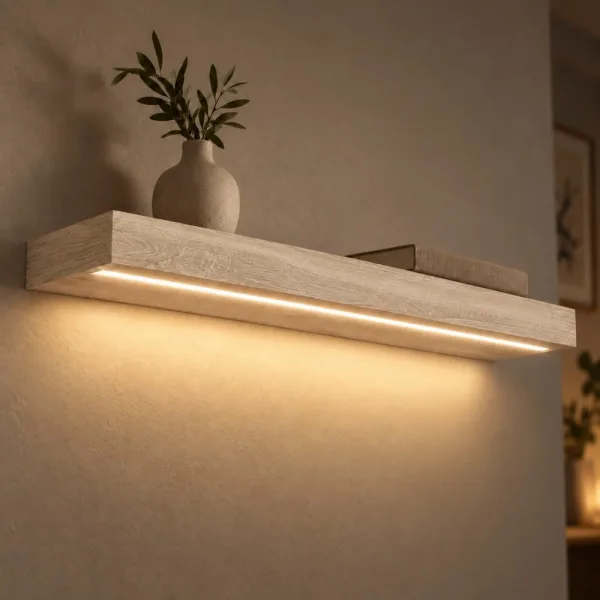Półka wisząca LED - Dąb Sonoma