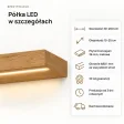 Półka wisząca LED - Dąb Złoty