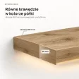 Półka wisząca LED - Dąb Kamienny