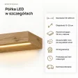 Półka wisząca LED - Dąb Kamienny