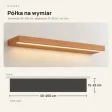 Półka wisząca LED - Olcha