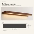 Półka wisząca LED - Orzech