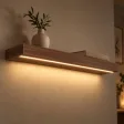 Półka wisząca LED - Orzech