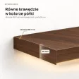 Półka wisząca LED - Orzech