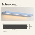 Półka wisząca LED - Niebieski