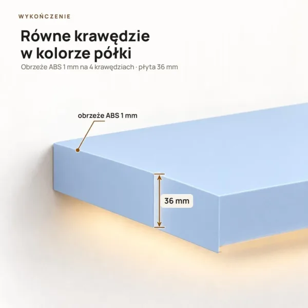 Półka wisząca LED - Niebieski