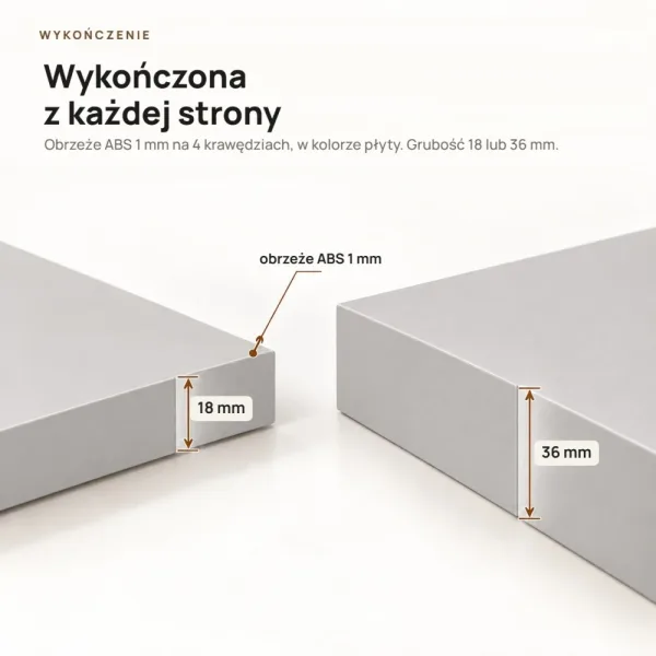 Półka wisząca - Szara