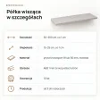 Półka wisząca - Szara