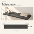 Półka wisząca - Czarna