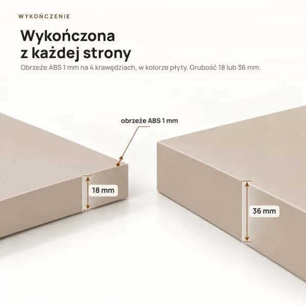 Półka wisząca - Cappuccino
