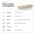 Półka wisząca - Cappuccino