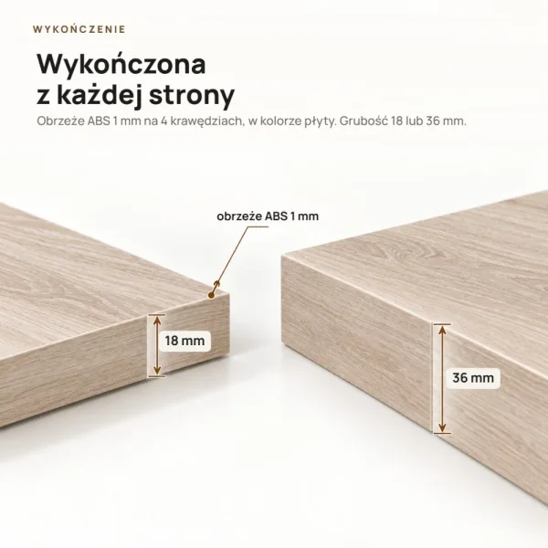 Półka wisząca - Dąb Sonoma