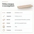 Półka wisząca - Dąb Sonoma