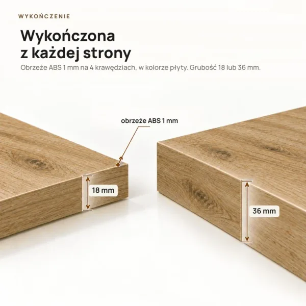 Półka wisząca - Dąb Kamienny