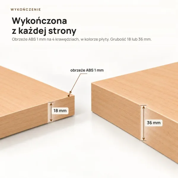 Półka wisząca - Buk