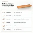 Półka wisząca - Olcha