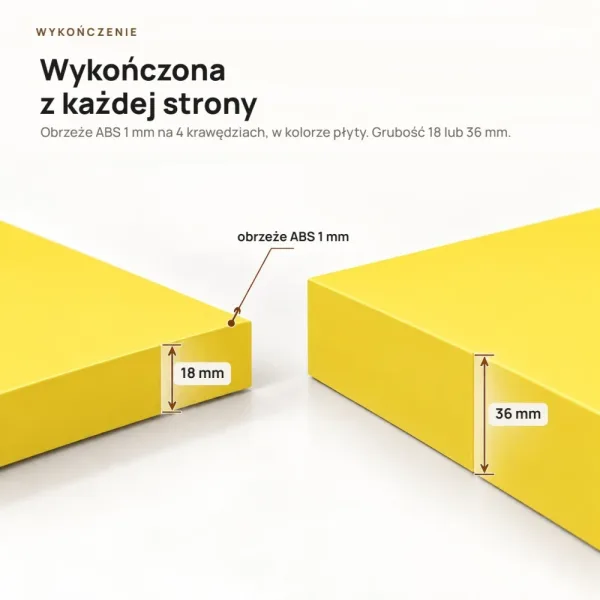 Półka wisząca - Żółta