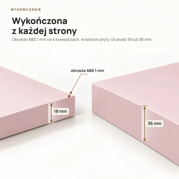 Półka wisząca - Różowa