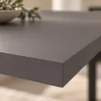 Stół kuchenny z metalowymi nogami - Grafit