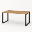 Stół kuchenny z metalowymi nogami - Dąb Złoty