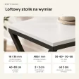 Stolik metalowy X - Biały