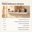 Półka loftowa - Biała