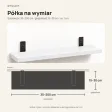 Półka loftowa - Biała