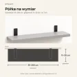 Półka loftowa - Szara