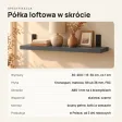 Półka loftowa - Grafit