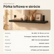Półka loftowa - Czarna
