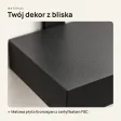 Półka loftowa - Czarna