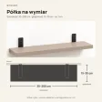Półka loftowa - Cappuccino