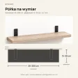 Półka loftowa - Dąb Sonoma