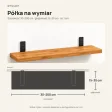 Półka loftowa - Dąb Złoty