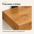 Półka loftowa - Dąb Złoty