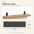 Półka loftowa - Dąb Kamienny