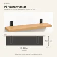 Półka loftowa - Buk