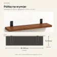 Półka loftowa - Orzech