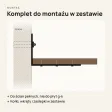 Półka loftowa - Orzech