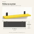 Półka loftowa - Żółta
